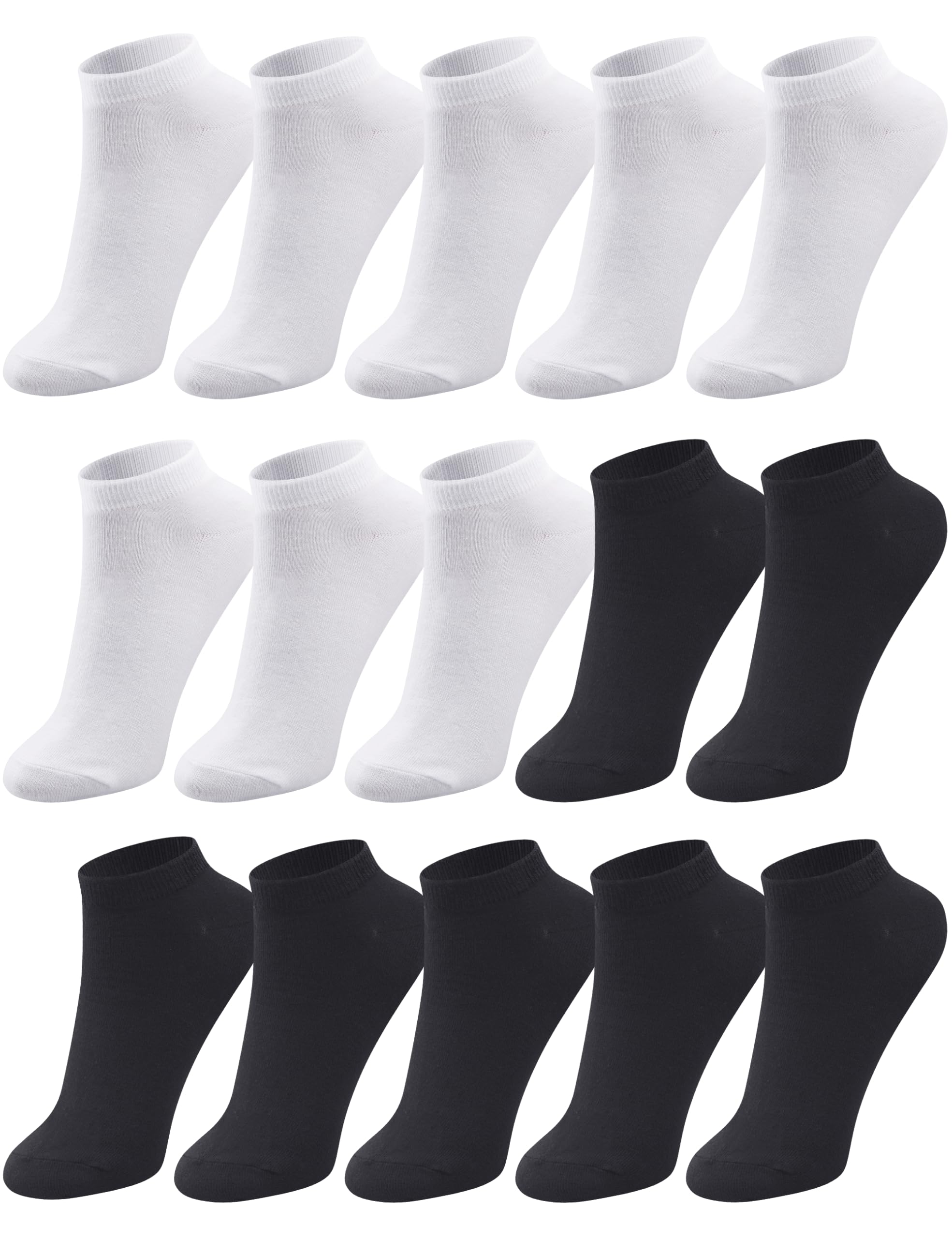 Duufin 15 Pairs Womens Ankle Socks Classic Casual Short Low Cut Socks for Women