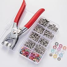Bhujry Snaps Buttons Five Claw Buckle Installation Plier Tool Set Seam Free Invisibility Snap Fastener Plier Tool Metal Prong Snaps Buttons for Clothing Leather Crafting Sewing