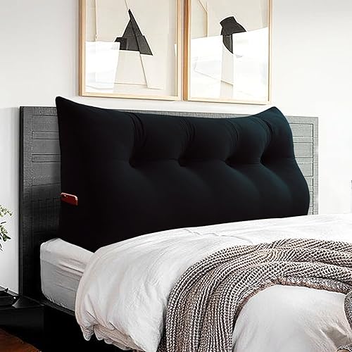 Almohada triangular para cabecero Almohada de cama grande 3 en 1 como almohada de lectura de cuña, almohada grande para sofá cama o respaldo de