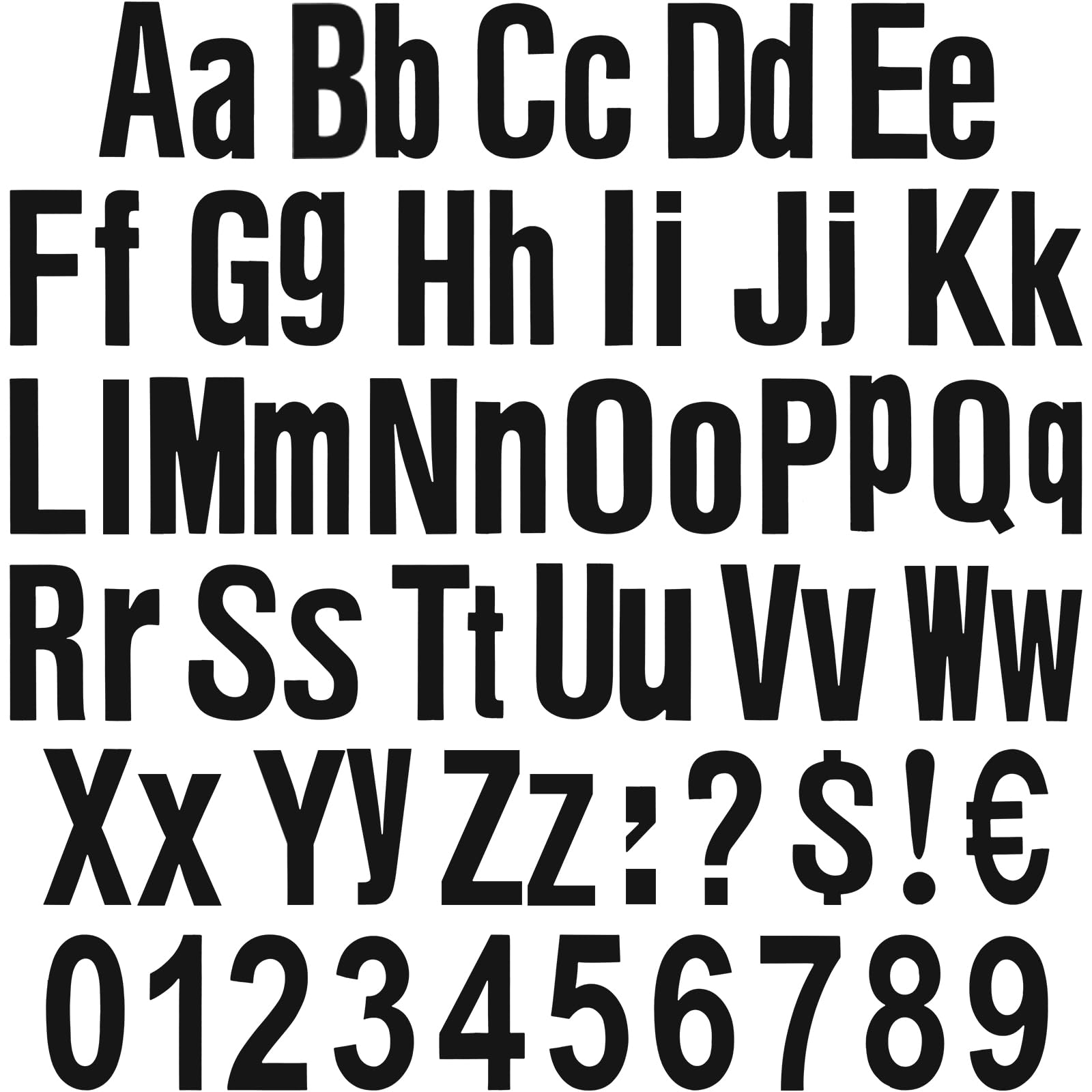 Tenare 134 Pcs 5 Inch Bulletin Board Letters Colorful Alphabet Letters Numbers and Punctuation Cutouts for Bulletin Board Wall Set for Display