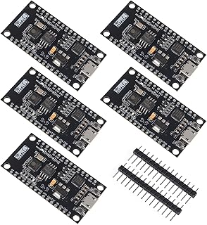 AITRIP 5 PCS for Node-Mcu Lua CP2102 NodeMCU V3 Lua WiFi Module Integration of ESP8266 + Extra Memory 32M Flash, USB-Serial CP2102 for Arduino