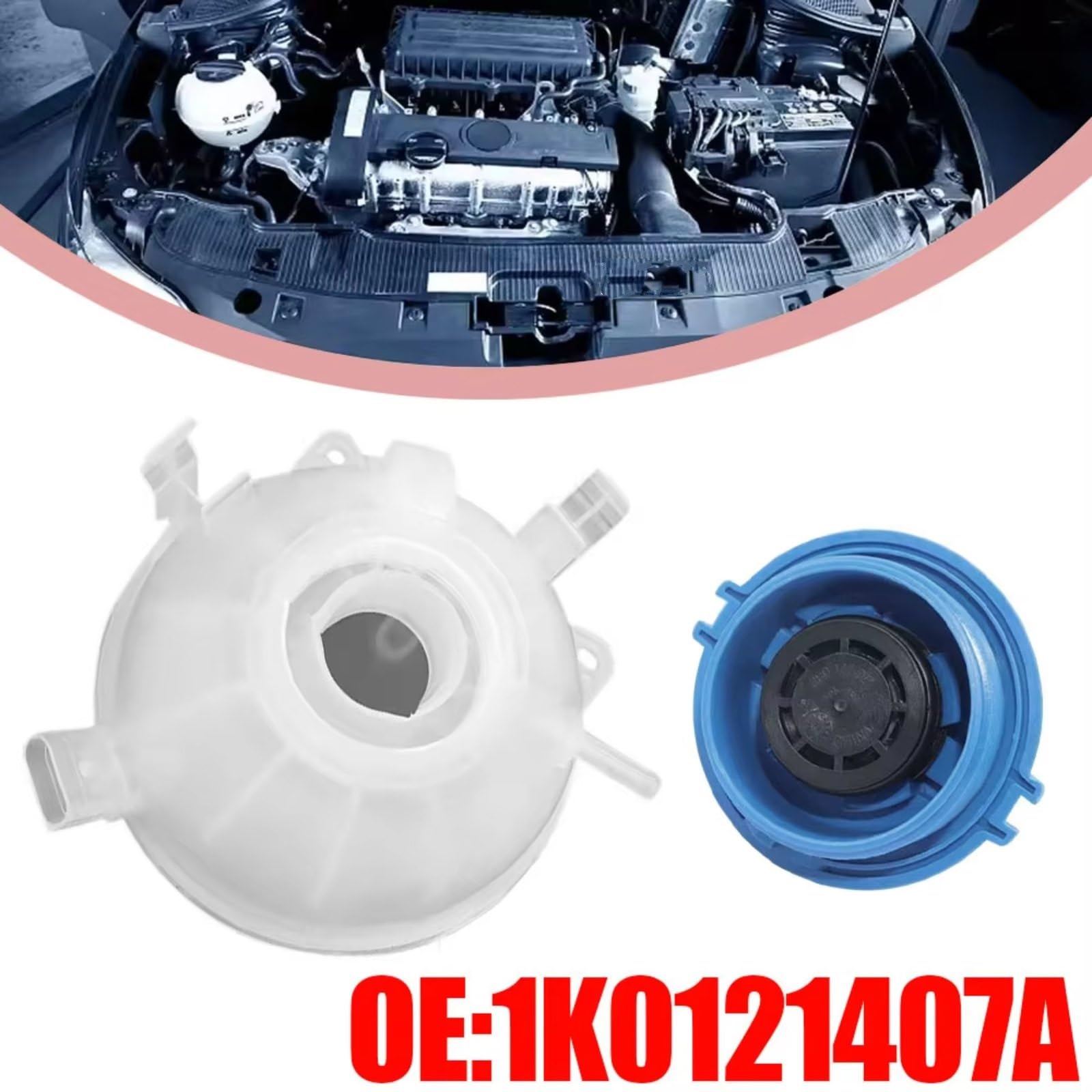 Vaschetta di espansione Compatibile Con A3 2003-2012 Per Sportback 2004-2013 Serbatoio Espansione Auto Con Tappo Serbatoio Liquido Raffreddamento Motore