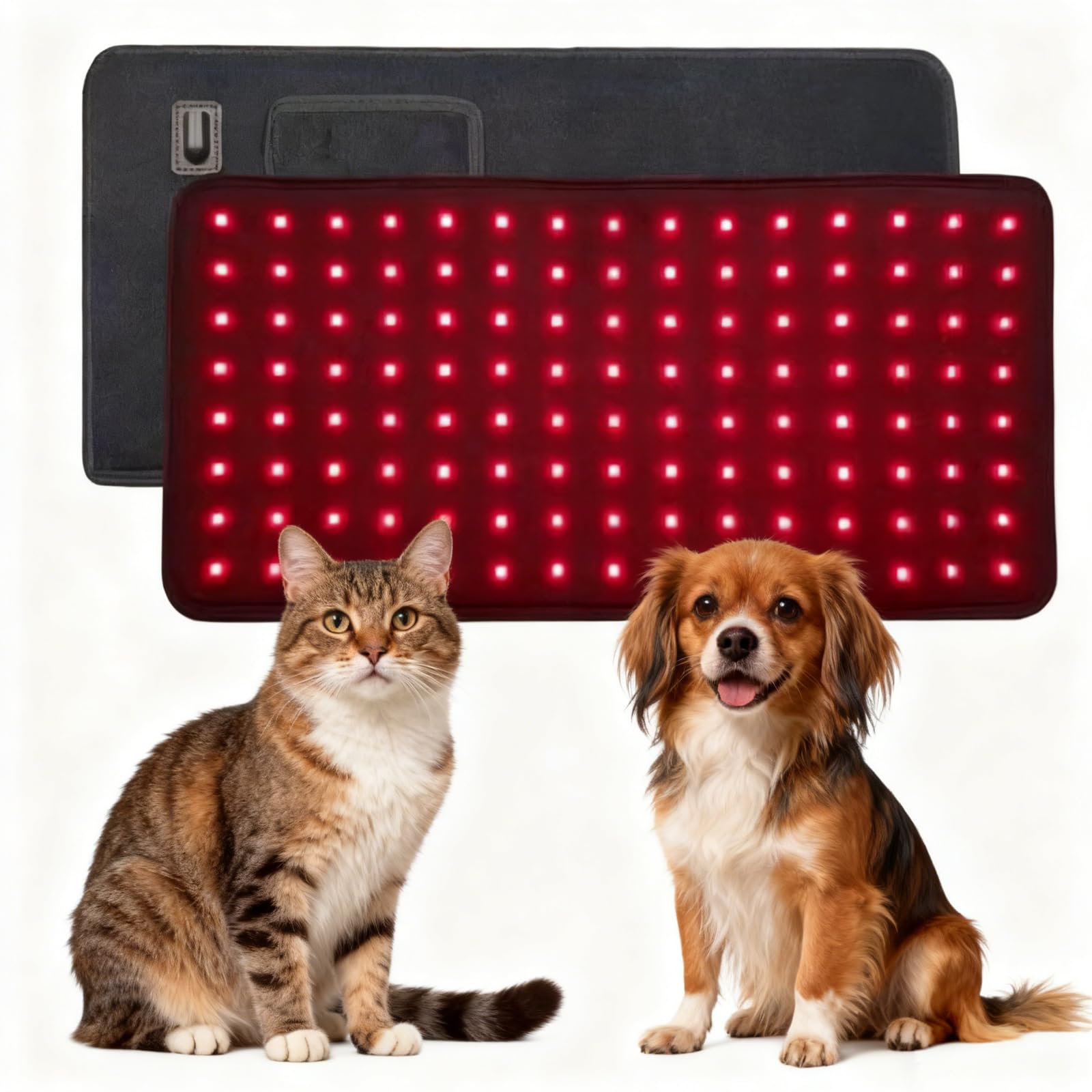 Red Light Therapy Belt for Pets, 120 LED Infrared Wrap Pad for Dogs, Cats, and Horses, Wound Care and Pain Relief Physiotherapy Mat