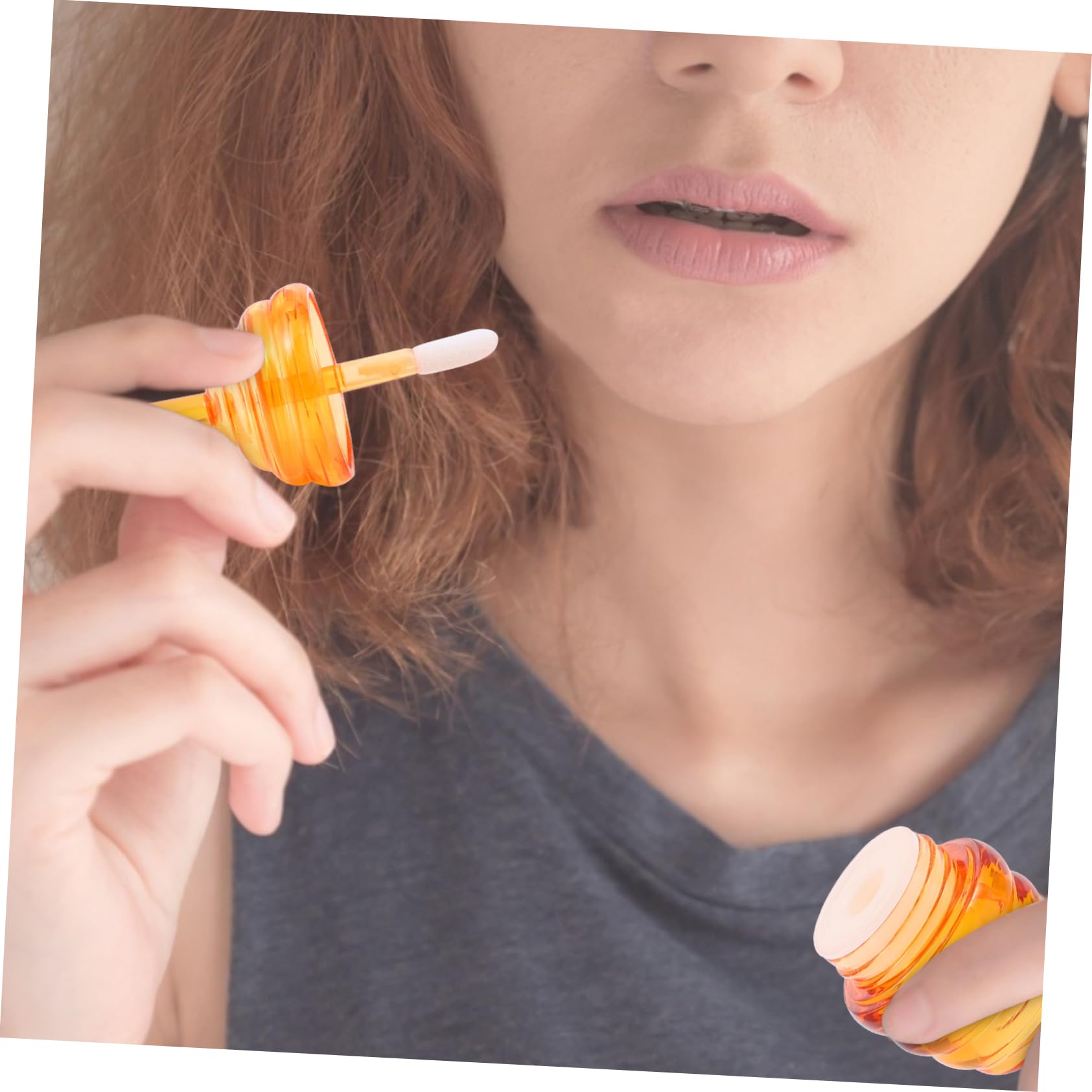 WOONEKY 20 Piezas Tubos Vacíos para Bálsamo Labial con Diseño Panal Envases Recargables Impermeables y Ligeros Plástico Seguro Perfectos para DIY y Viaje Color Marrón