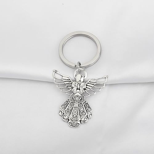 Miniatura 3 de BNQL Llaveros de ángel de la guarda, 4 piezas, llavero con dije de ángel, regalo de ángel de la guarda