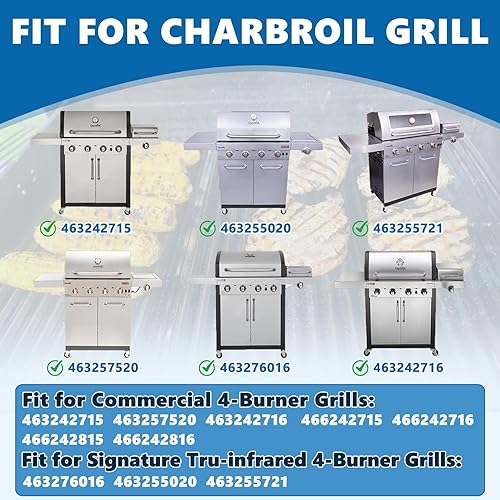 Miniatura 3 de SafBbcue Piezas de repuesto de rejillas de cocción de 17 pulgadas para parrilla infrarroja Charbroil Tru 463242715, 463242716, 463276016, 466242715,