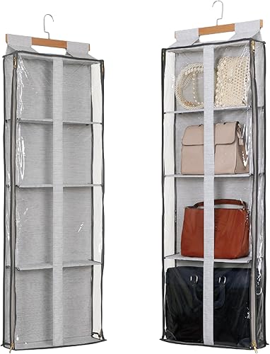 Miniatura 1 de Organizador transparente de almacenamiento para bolsos colgantes con cremalleras, bolso de fácil acceso, juguetes, hilo, soporte de almacenamiento