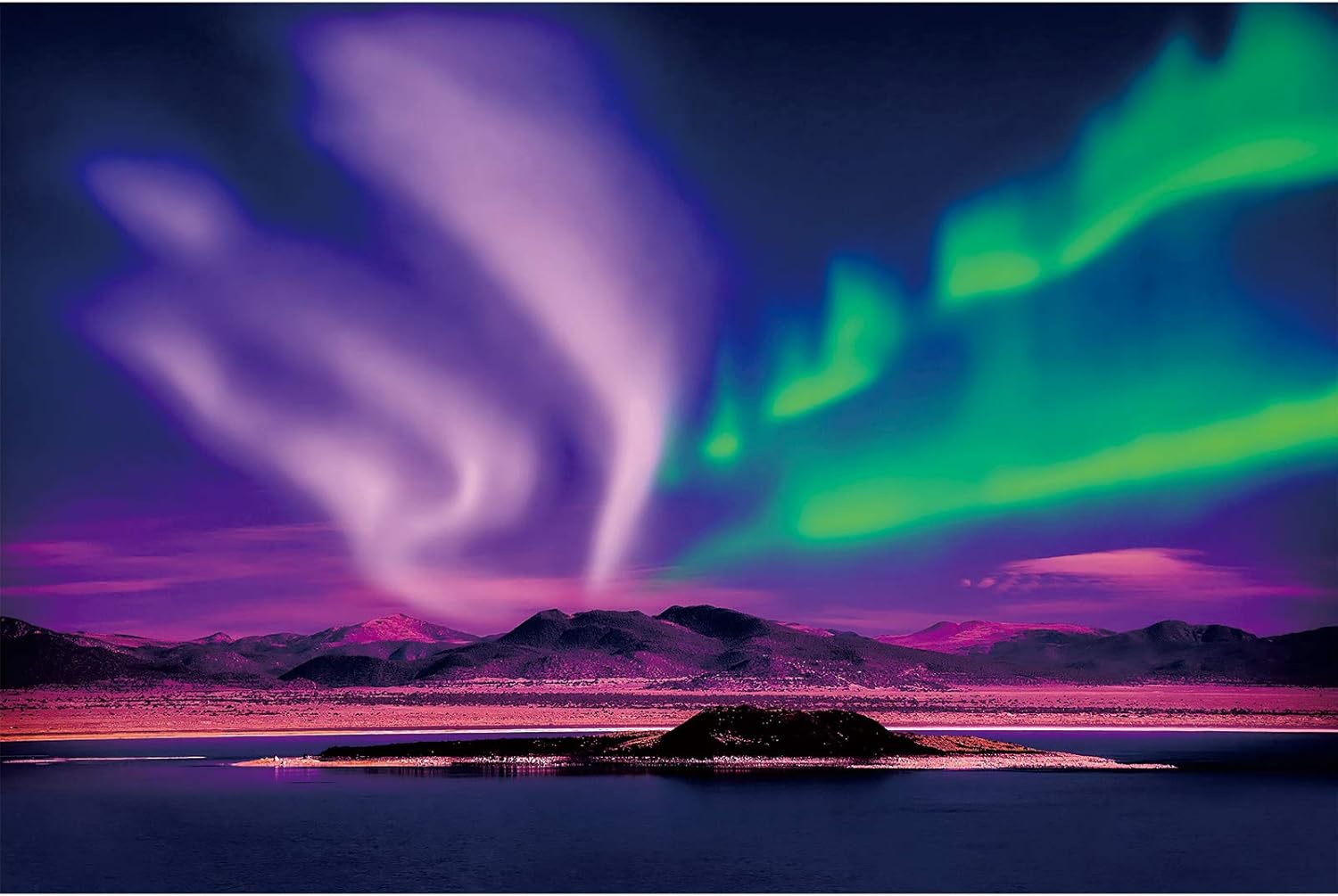 Ingooood- Jigsaw Puzzle 1000 Pieces for Adult- Fantasy Series- Northern Lights_IG-1071 Entertainment Wooden Puzzles Toys