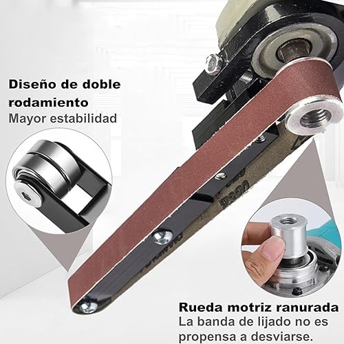 Miniatura 7 de Herramienta de conversión de amoladora angular, herramienta de amoladora modificada para lijadora de banda, accesorio para pulidora de lijadora de