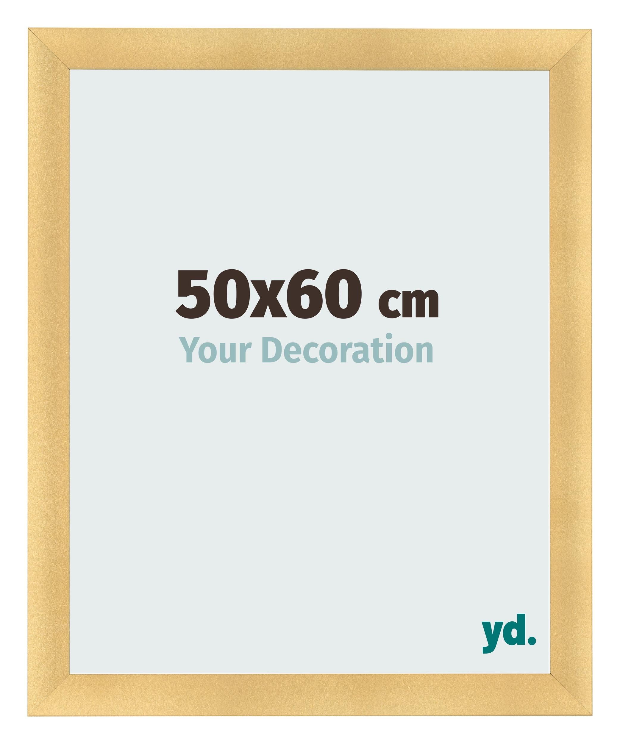 Your Decoration - Picture Frame 50x60 cm - Gold Matte - Decorative Wall Frame in wood with Antireflection - Frame 50x60 - Pisa