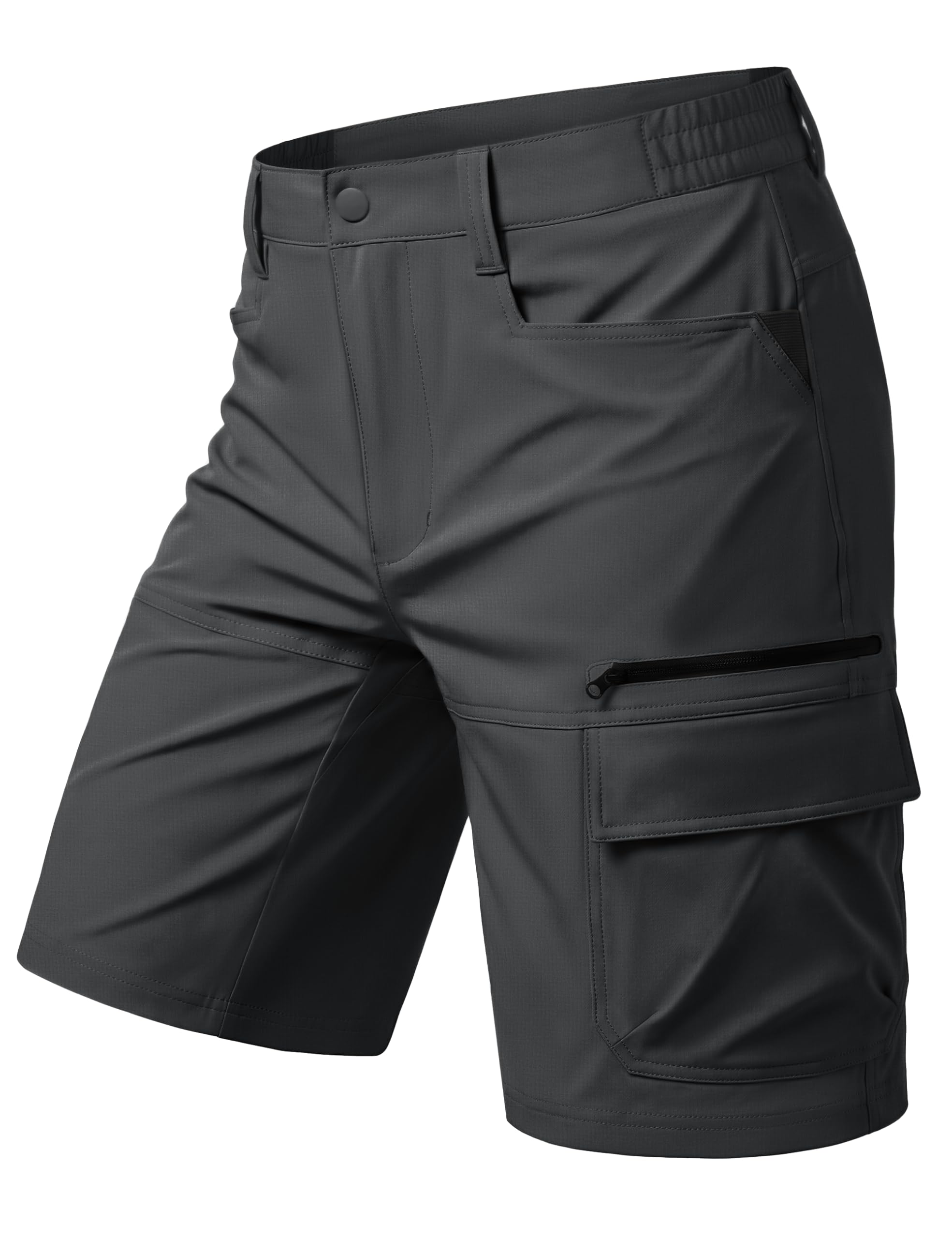 MAGCOMSEN Men's Hiking Cargo Shorts 9" Quick Dry Lightweight Summer Casual Shorts for Men Work Golf Outdoor 5 Pockets