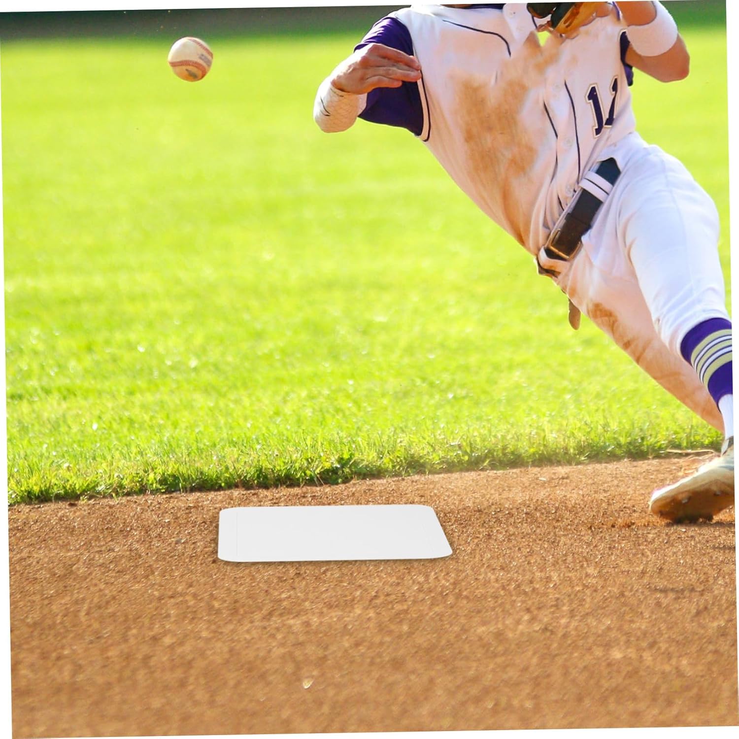 5pcs Softball Rubber Plate Non- Baseball Base for Training Practice Thickened Wear-Resistant Design for Accurate Pitching Skill Improvement