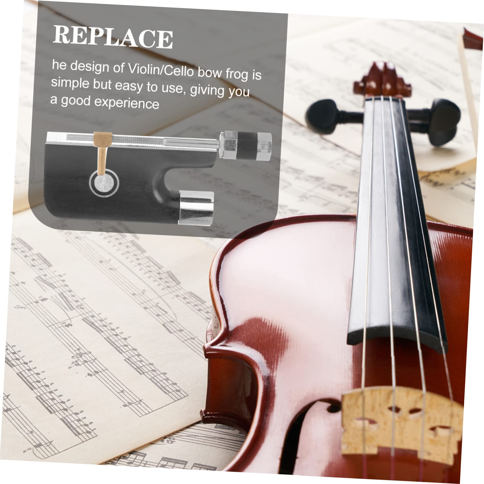 3sätze Professioneller Cello Bogen Frosch Ersatz Hochwertiger Metall Bogenfrosch Für Violine Und Cello Robustes Design Für Studenten Und Fortgeschrittene