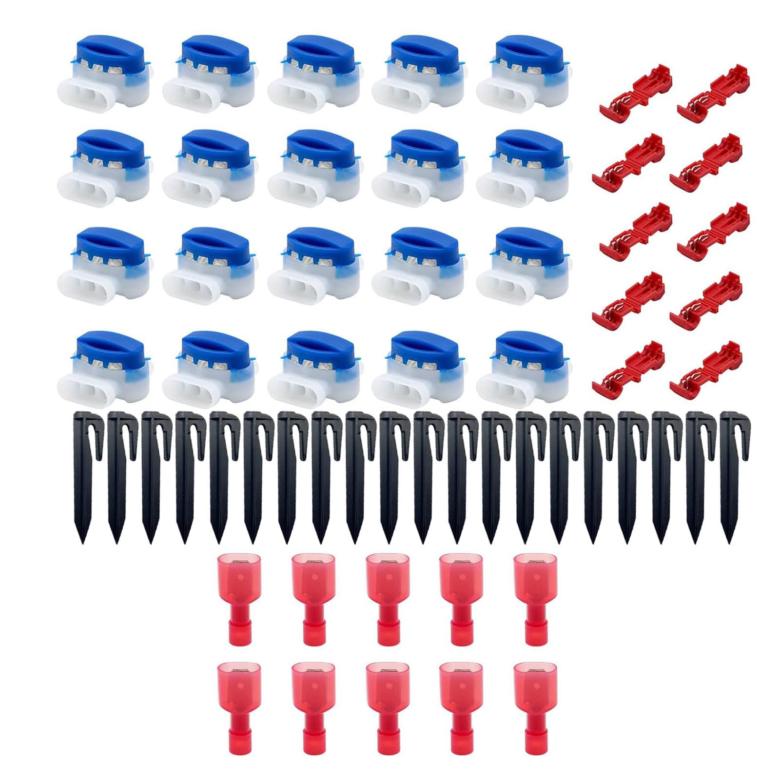 Kalttoy Sturdy Wire Connectors Ground Hooks Connection Clamps Care Equipment Parts for Various Power Cords Electrical Connectors