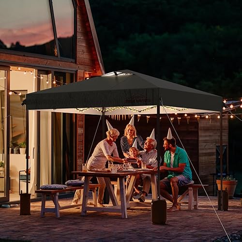 Miniatura 5 de Toldo desplegable de 12 x 12 pulgadas, tienda de campaña fácil de montar, tiendas de campaña resistentes para fiestas, tienda de campaña para