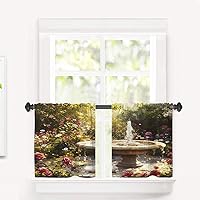 Vista 53 de Maritime Ocean Cafe Curtains,Anchors Nautical Art Blackout Tier Curtain Multilayer Polyester Short Kitchen Drapes 2 Pack 26X24 Inches Anclajes