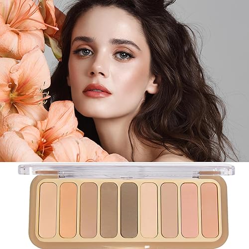Miniatura 5 de Paleta de sombra de ojos, paleta de sombra de ojos mate desnudos con pincel, tonos mezclables altamente pigmentados, maquillaje neutro para mujeres
