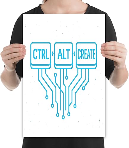 Miniatura 2 de Tech Circuitry Design Poster - Gloss Paper Finish - Wall Decor for Programmers and Gamers