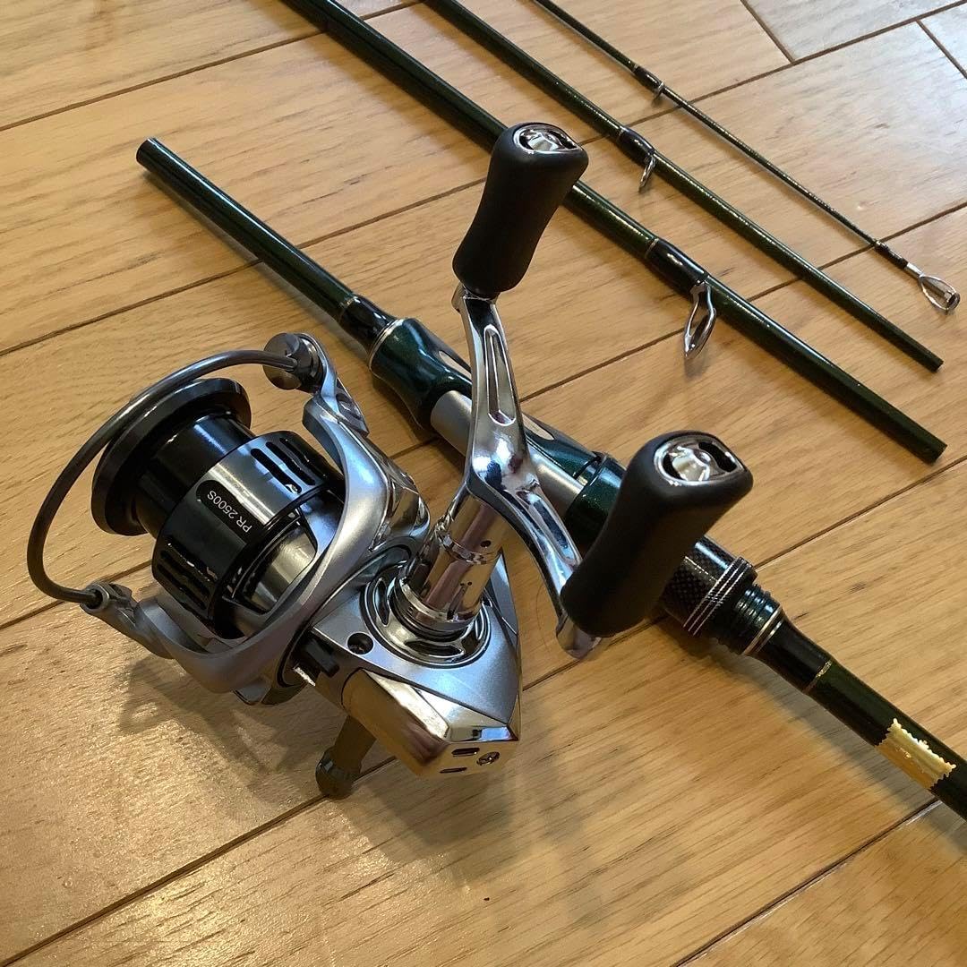 4ピ ース1.8mスピニングロッド&ダブルハンドルスピニングリール2500番