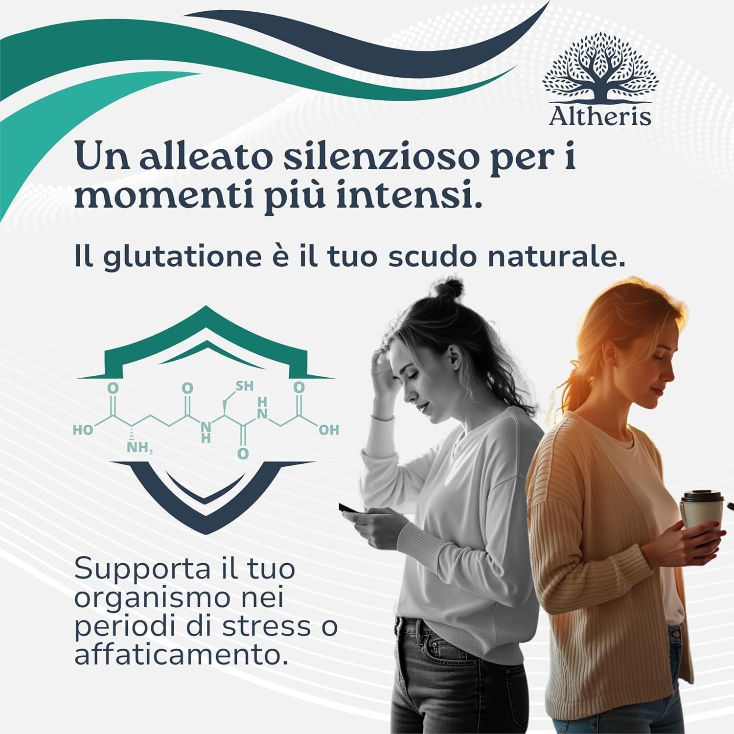 Glutatione Forte 240 Compresse 250mg con Nac N-Acetil-Cisteina, Vitamina C e Cardo Mariano - Potente Antiossidante Integratore Detox Anti-Age