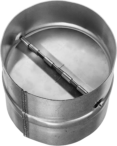 Vent Systems - Amortiguador de corriente trasera de 4 pulgadas - Flujo de aire unidireccional - Deflector de ventilación del ventilador en línea