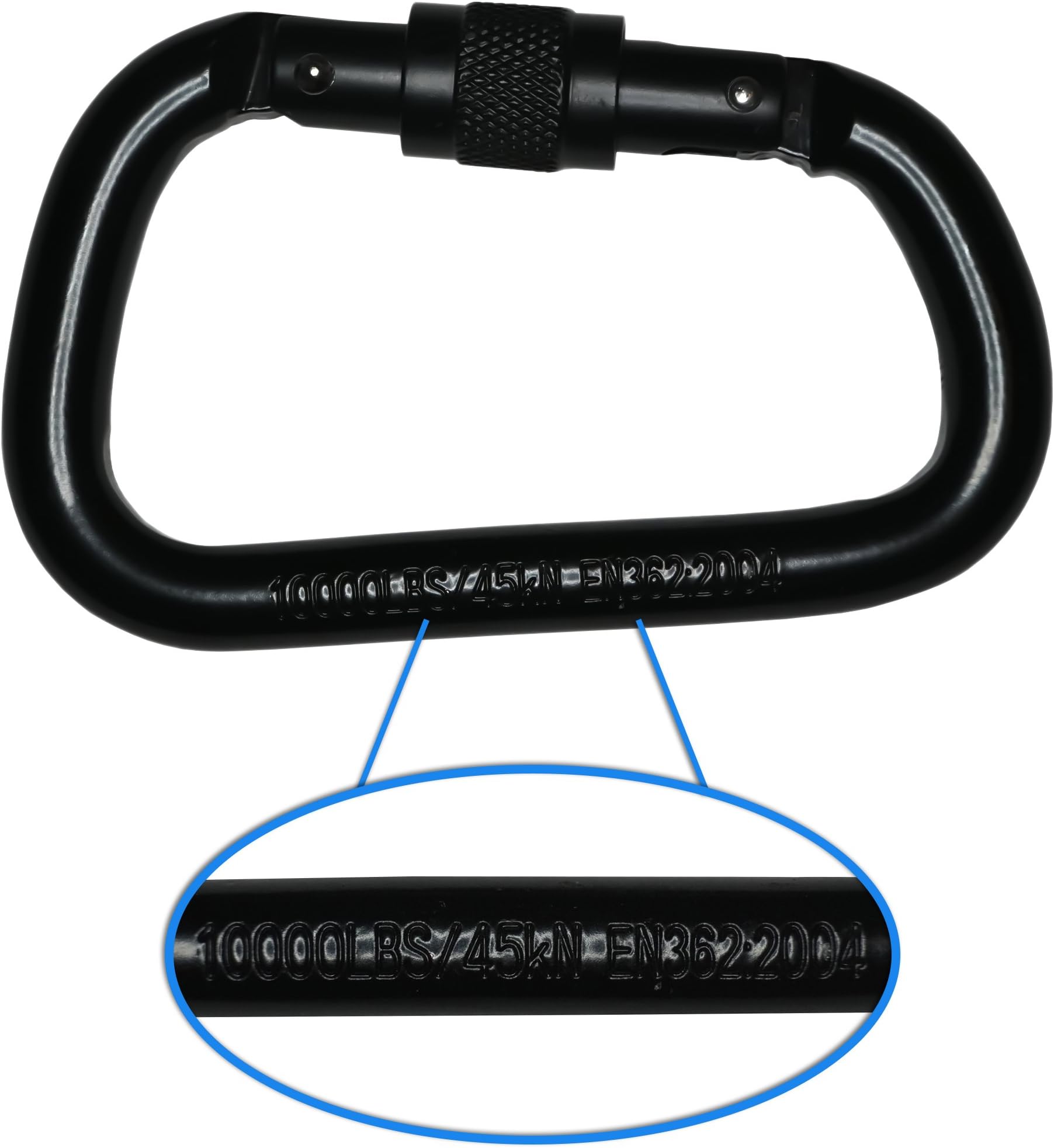 Hercules Heavy Lift Carabiner - Great Utility D Ring Locking Carabiner for Heavy Work. From Duty Driven, a US Veteran Owned and Operated Company.