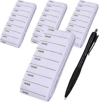 お名前タグ Amazon.co.jp: akindou 名前シール 布用 ネームタグ 400枚セット