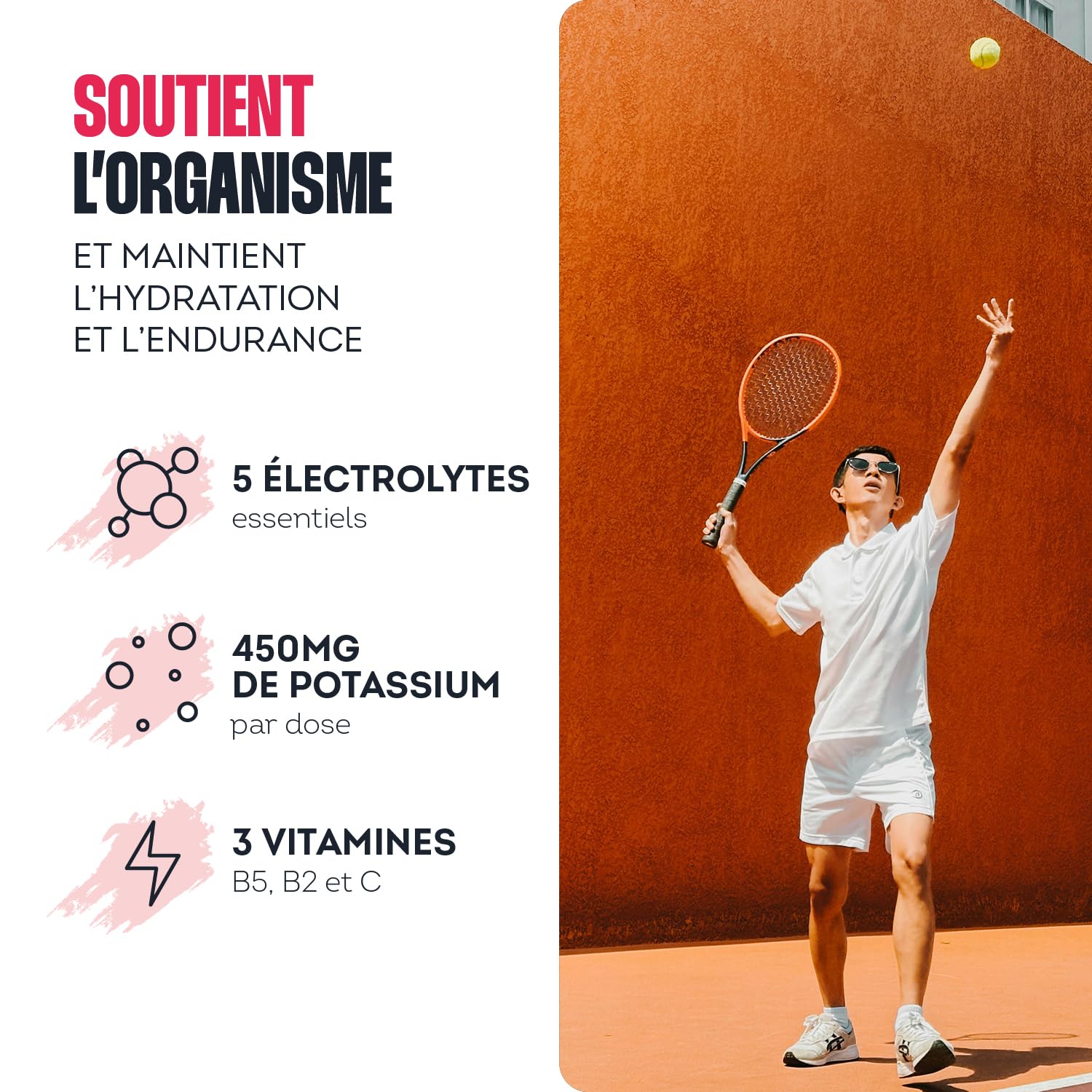 Impulse Nutrition - Électrolytes Poudre Citron - Sodium, Potassium, Magnésium, Calcium, Zinc - Hydratation, Énergie et Endurance - Anti-Crampes - Sans Édulcorants - Sport - 15 sachets