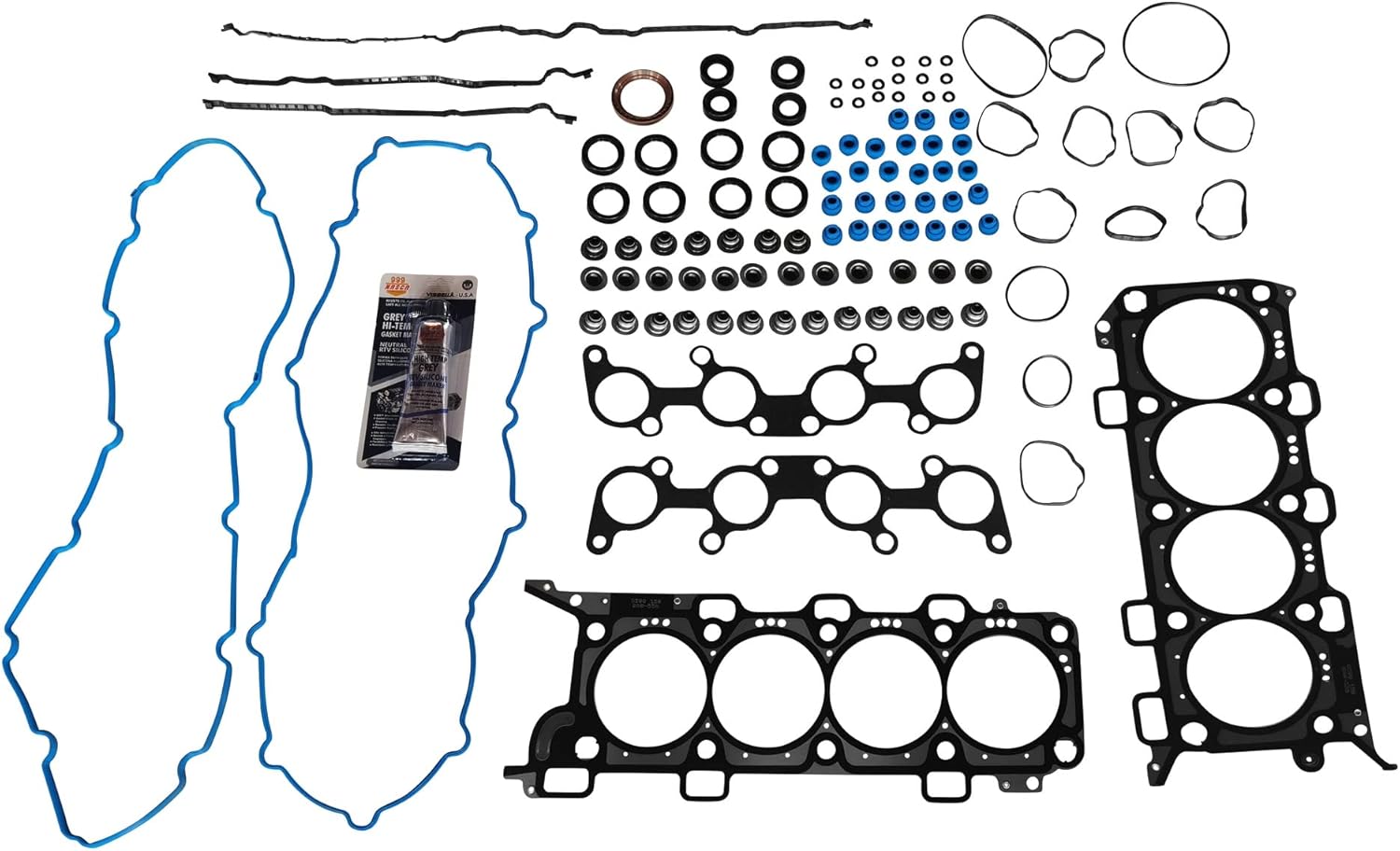 Partsflow Cylinder Head Gasket MLS Set for Ford F-150 V8 2013-2014 for Ford F-150 V8 Flex 2011-2014 for Ford Mustang V8 2011-2014 4951CC 302CID (32 Valve), VIN Code F OE#HS26550PT