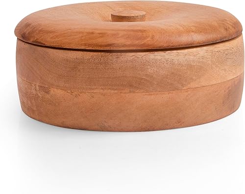 Miniatura 1 de Cesta calentadora de tortillas mexicanas de madera hecha a mano, caja para panqueques, cazuela con tapa, decoración para el hogar, cocina, comedor,