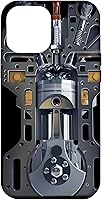 Vista 26 de Mecánico Motor Metal Pistón Cilindros Metal PC Case para iPhone 17
