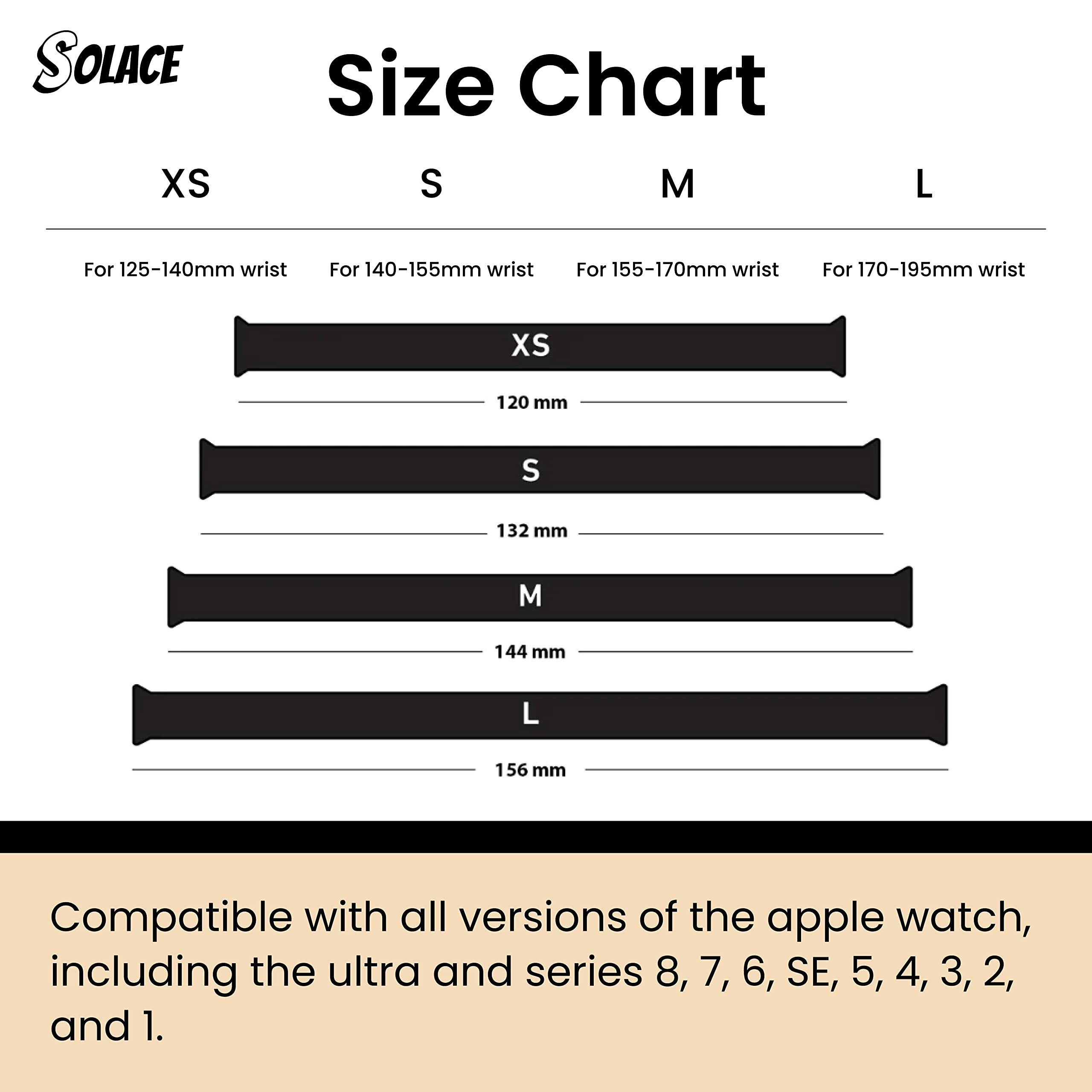 Solace Bands Apple Watch Band - Slim Imperium Loop Apple Watch Sport Loop Band for Women and Men, iWatch Bands for 38mm 40mm 41mm 42mm 44mm 45mm Ultra, SE and Series 8 7 6 5 4 3 2 1 Compatible