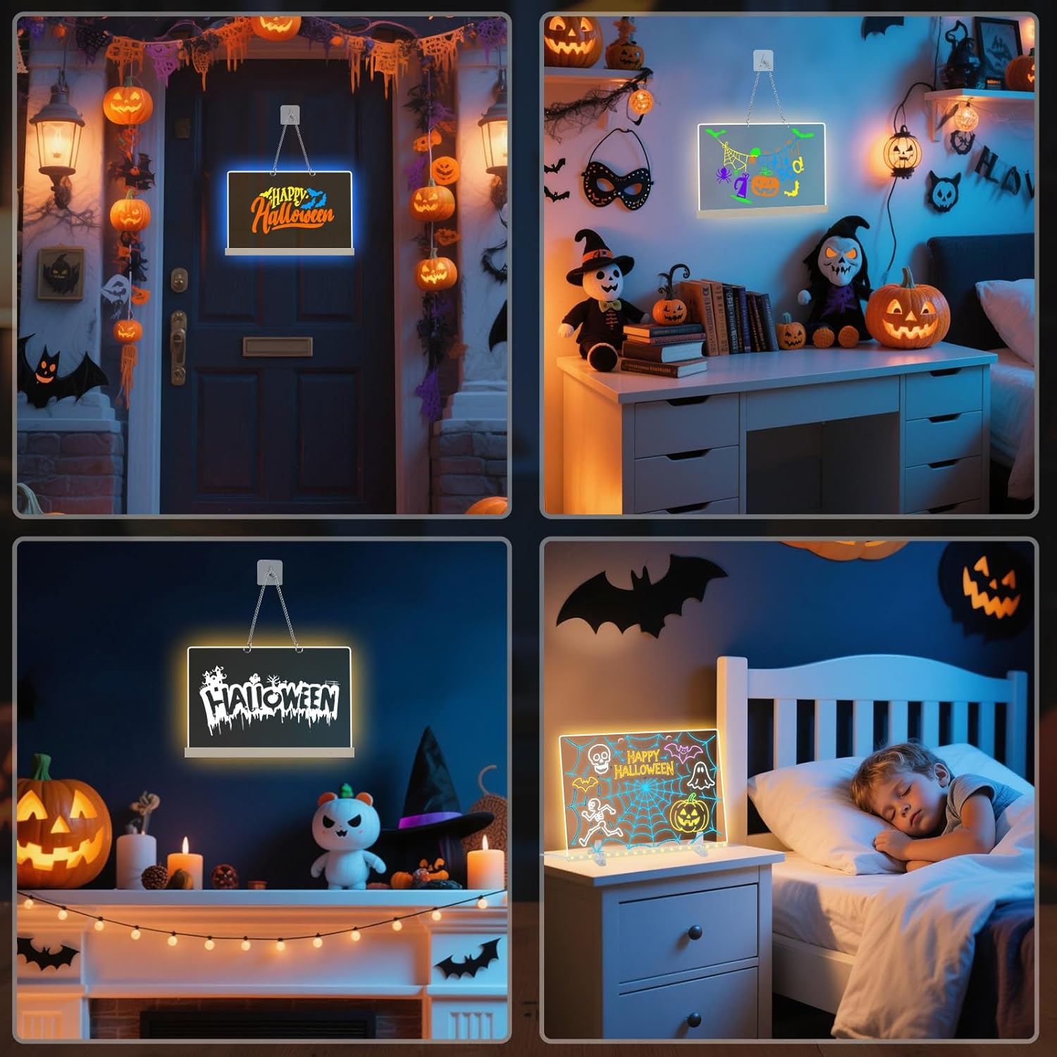 Lumiboard Led Drawing Board with 7 Colors,14"X10" Acrylic Dry Erase Board with Light, Include Adapter, Hanging Chain, Led Drawing Board for Kids with Stand,Birthday and Christmas Gifts for Kids