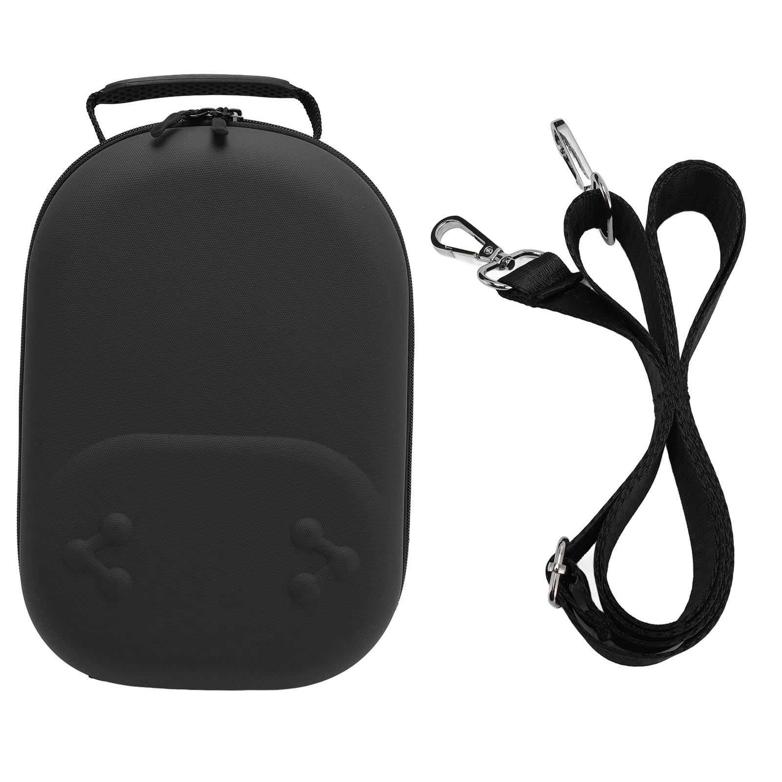 lyrlody Custodia Rigida da Viaggio, Custodia da Viaggio Organizer per Elettronica EVA PU, 13 X 9,4 X 5,3 Pollici, Antiurto per Controller Visori VR Cavi Caricabatterie per Viaggi Lavoro Casa (BLACK)