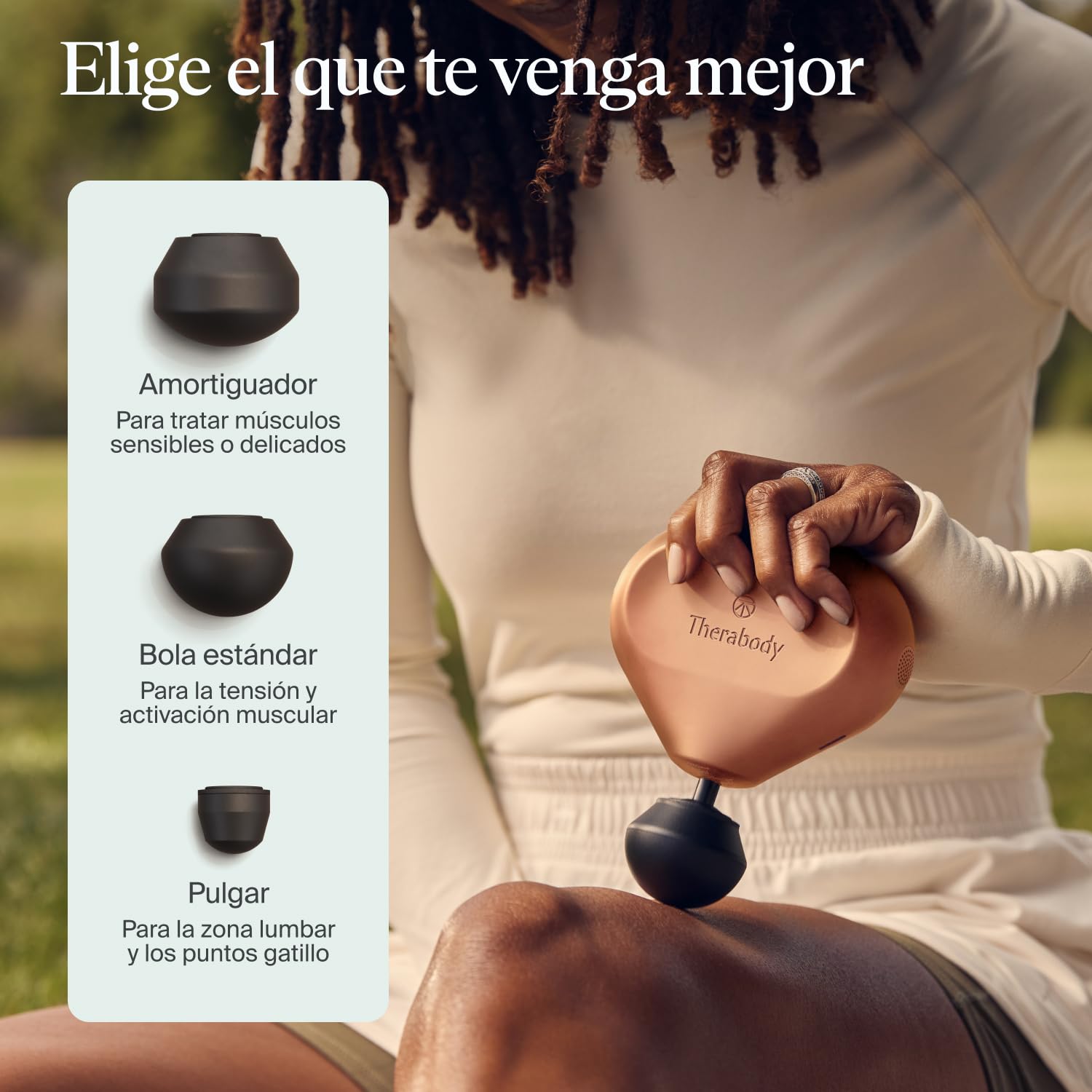 Theragun Mini by Therabody (3ª generación) – Pistola de masaje ultra portátil y esencial de viaje para un alivio rápido y eficaz del dolor y la tensión en cualquier lugar, rosa del desierto