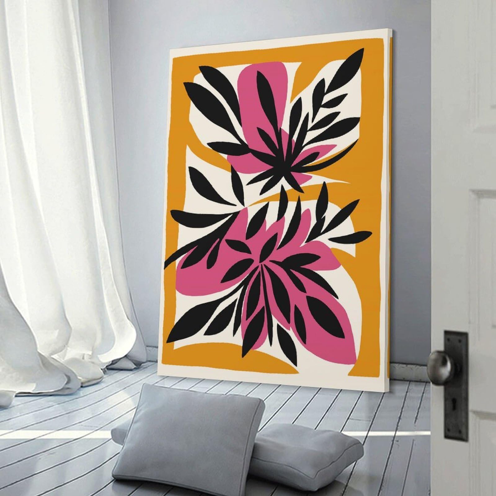 Junmoney Canvas Art Print Stunning Abstract Wall Art, 08x12inch(20x30cm), for Gallery Wall Layouts in Home Or Office, A Versatile Canvas Print for Layering
