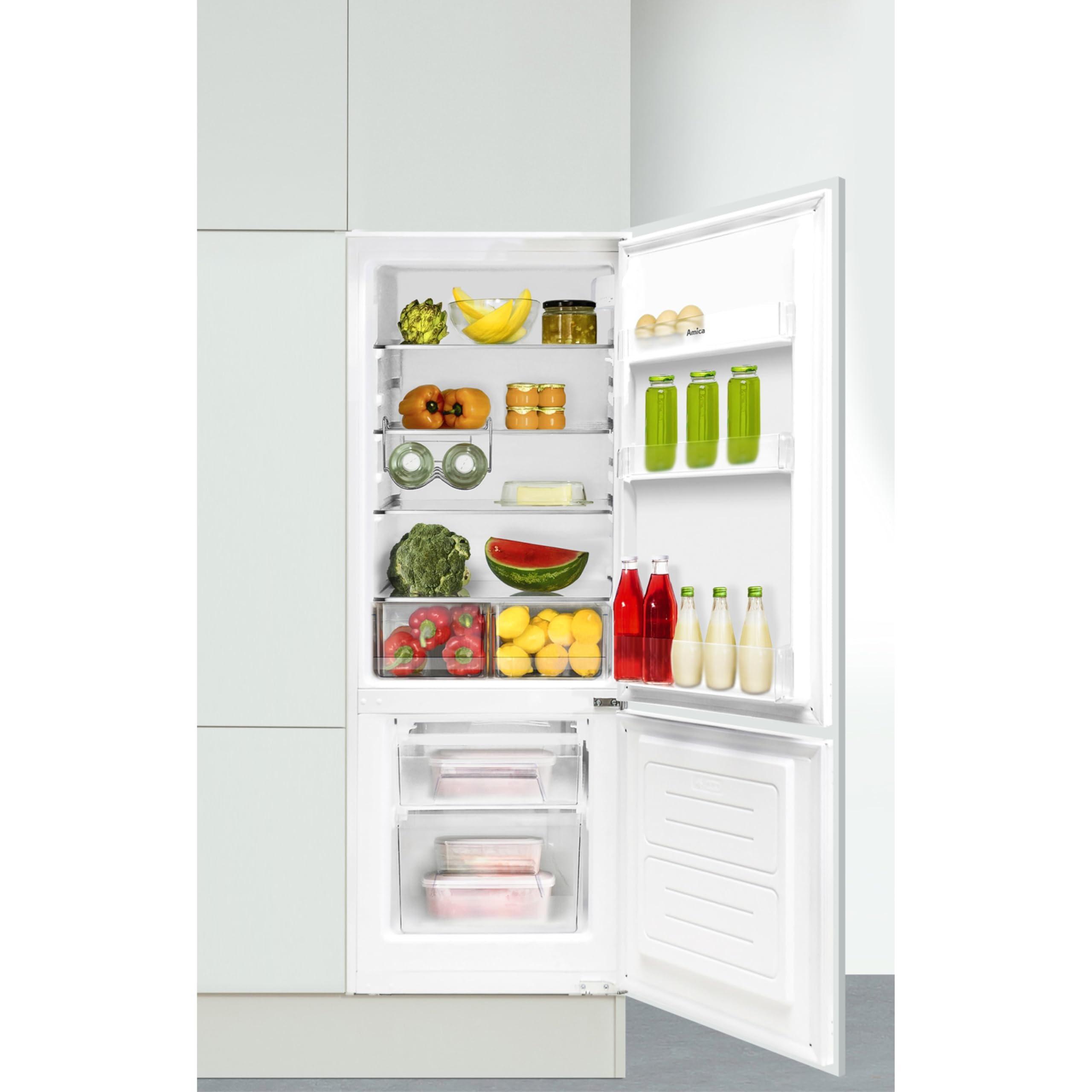 Amica Einbau Kühl Gefrierkombination 145 cm Nische Schlepptür-Technik Inverter Kompressor