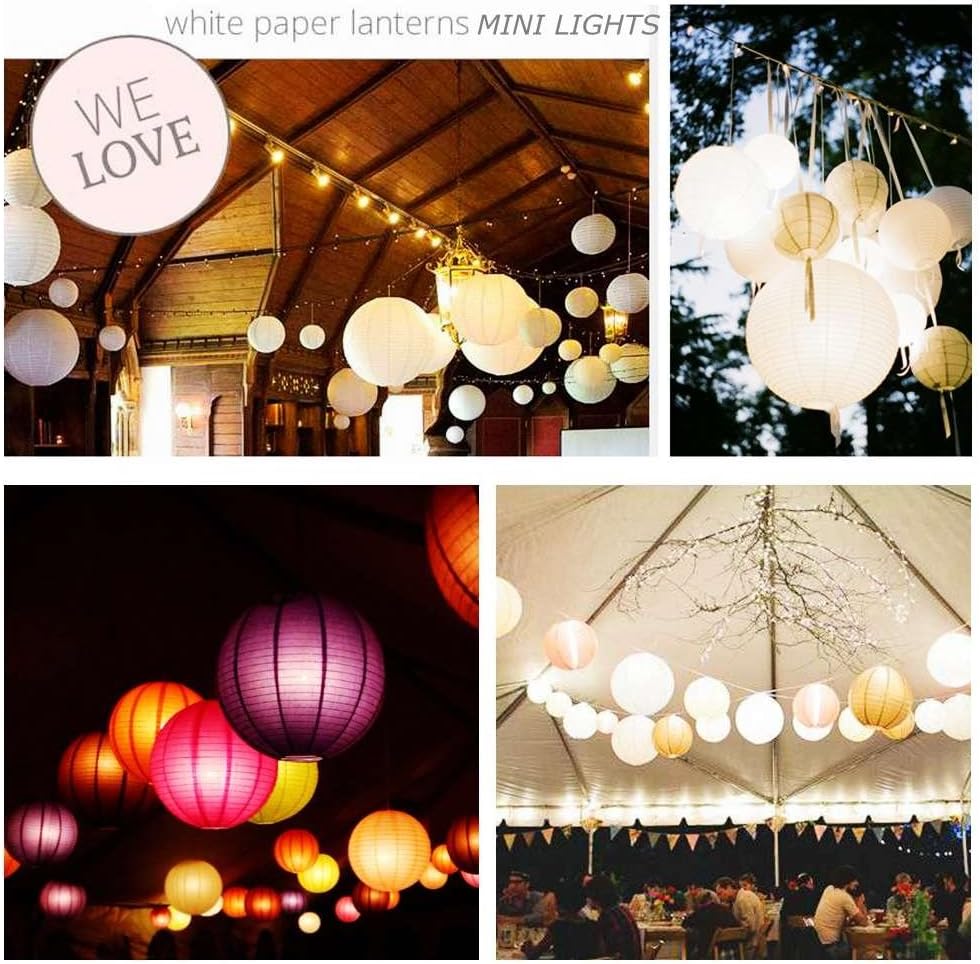 LOGUIDE Small LED Lights, 24 Pack, Battery Powered for Paper Lanterns,Balloons,Floral,Weddings & Festival Decorations (Warm White) - Image 6