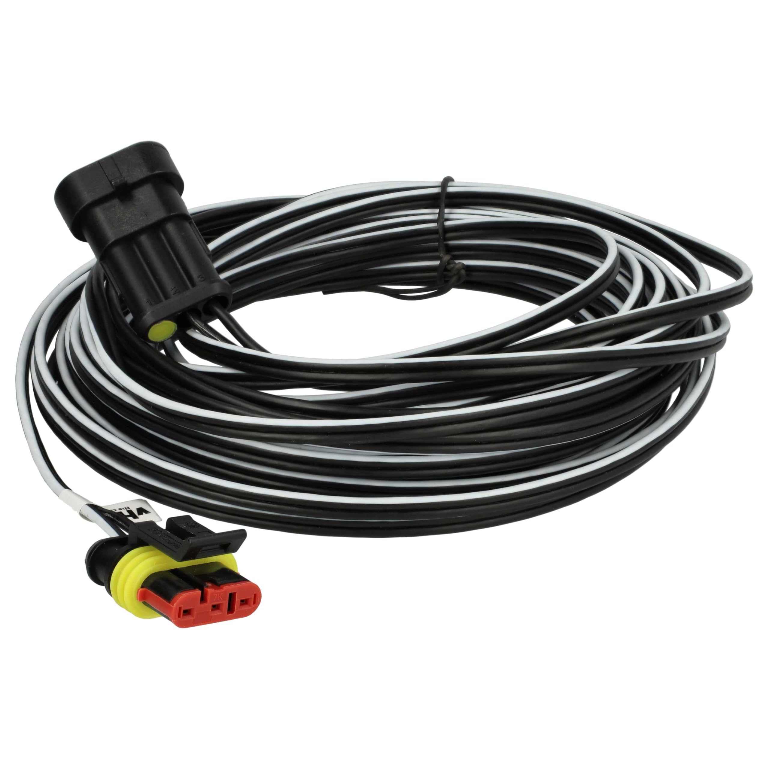 vhbw Niederspannungskabel Transformator Kabel kompatibel mit Gardena Robotic R38Li, R40Li, R80Li, SILENO City, Sileno+ R100Li Mähroboter, Rasenmäher, 10m