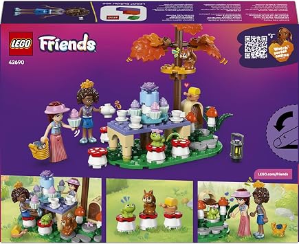 LEGO Friends Orman Çay Partisi 42690 | 6 Yaş ve Üzeri Kız ve Erkek Çocuklar için Mini Bebek ve Oyuncak Hayvanlar İçeren Oyuncak Yapım Seti, Hediye Fikri (116 Parça)