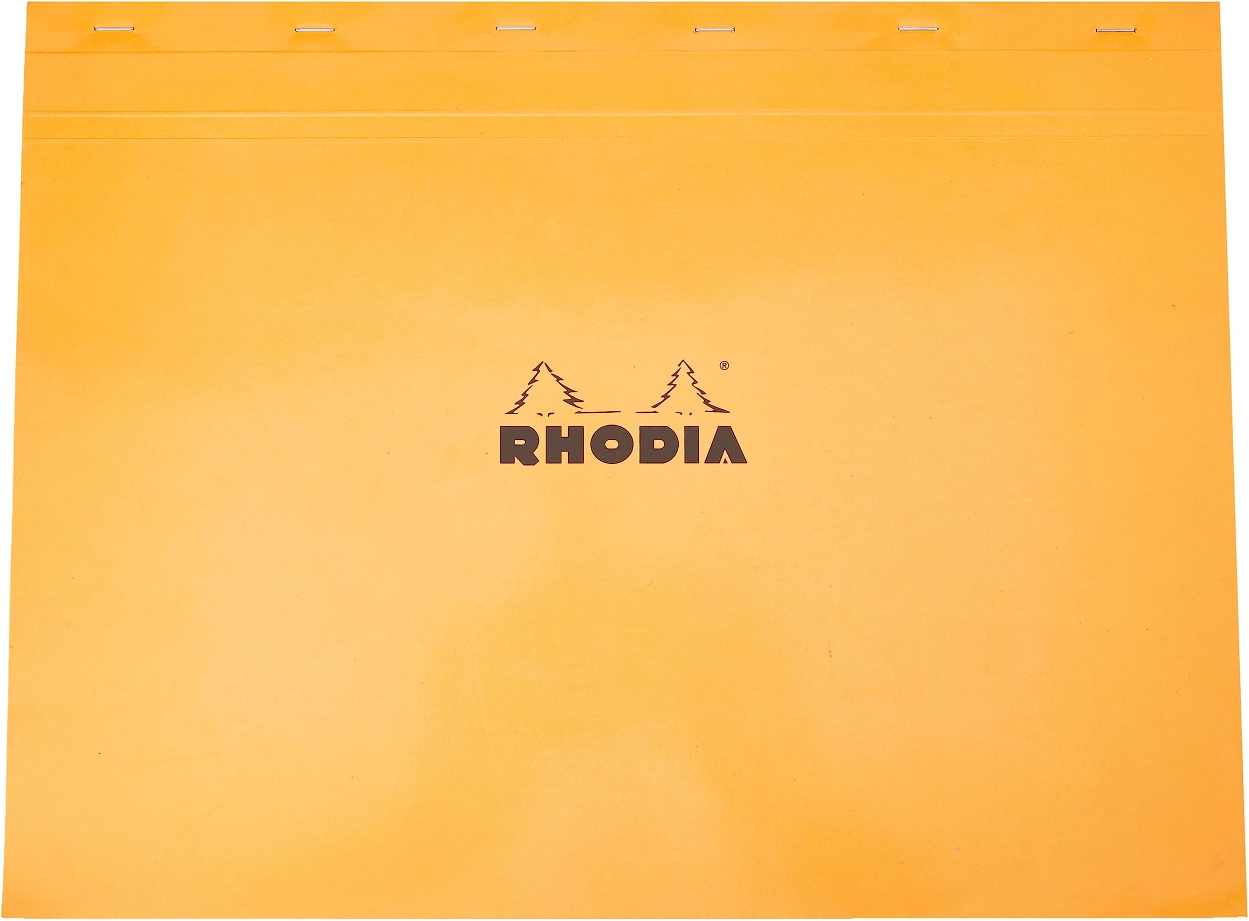 RHODIA 38200C - Stapled Notepad N°38 Orange - A3 - Small Squares - 80 Detachable Sheets - 80G Clairefontaine Paper - Soft, Resistant and Waterproof Coated Card Cover - Basics