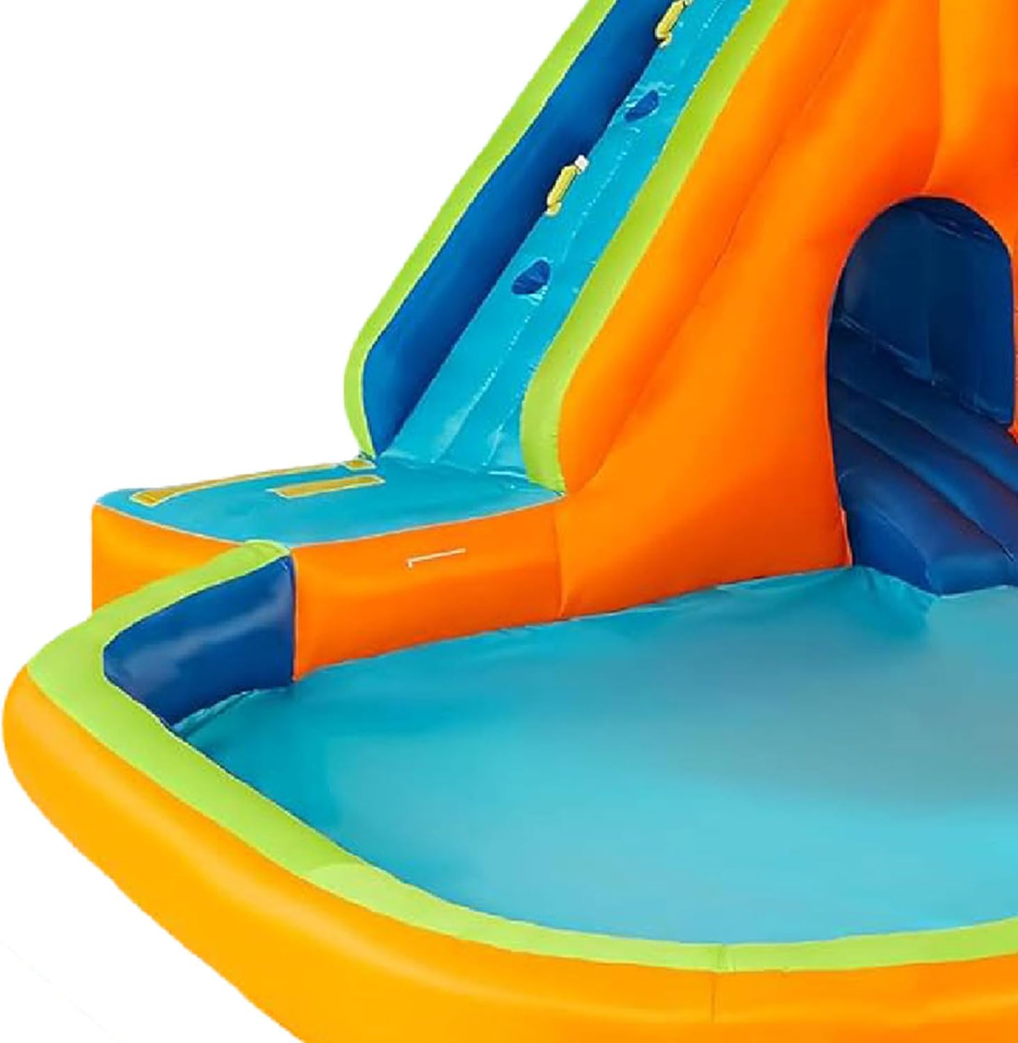 Banzai Sidewinder Falls Water Slide, Heavy Duty Inflatable Backyard Water Park w/Waterslide, Splash Pool & Sprinklers, for Kids Ages 5-12, Multicolor