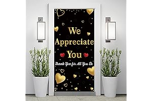 Thank You Banner for Teacher Appreciation, We Appreciate You Door Cover Banner