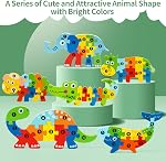 6 Pack Puzzles animaux en bois pour enfants de 3 à 5 ans, Jouets pour enfants Montessori 3 4 5 6 Années, 6 Dessins d'animaux Apprentissage Jouets de puzzle pour 3 Années d'âge pour fille garçon cadeau idéal - Cadeaux de Pâques