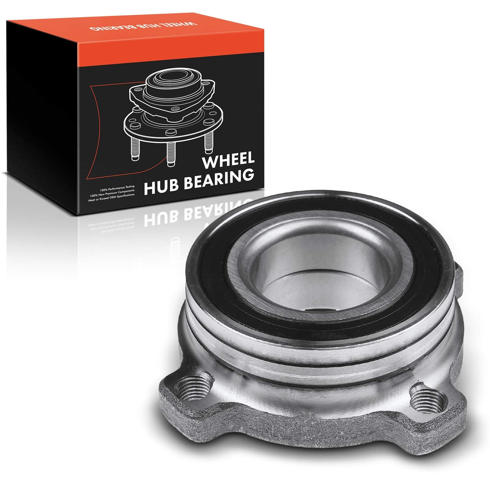 Frankberg Kit de rodamientos de ruedas Trasera Izquierda o derecha Compatible con Serie 5 Touring E61 2004-2010 Serie 6 E63 E64 2004-2010 Serie 7 E65 E66 Serie 7 E65 E66 E67 X5 E53 Sustituir# 512195