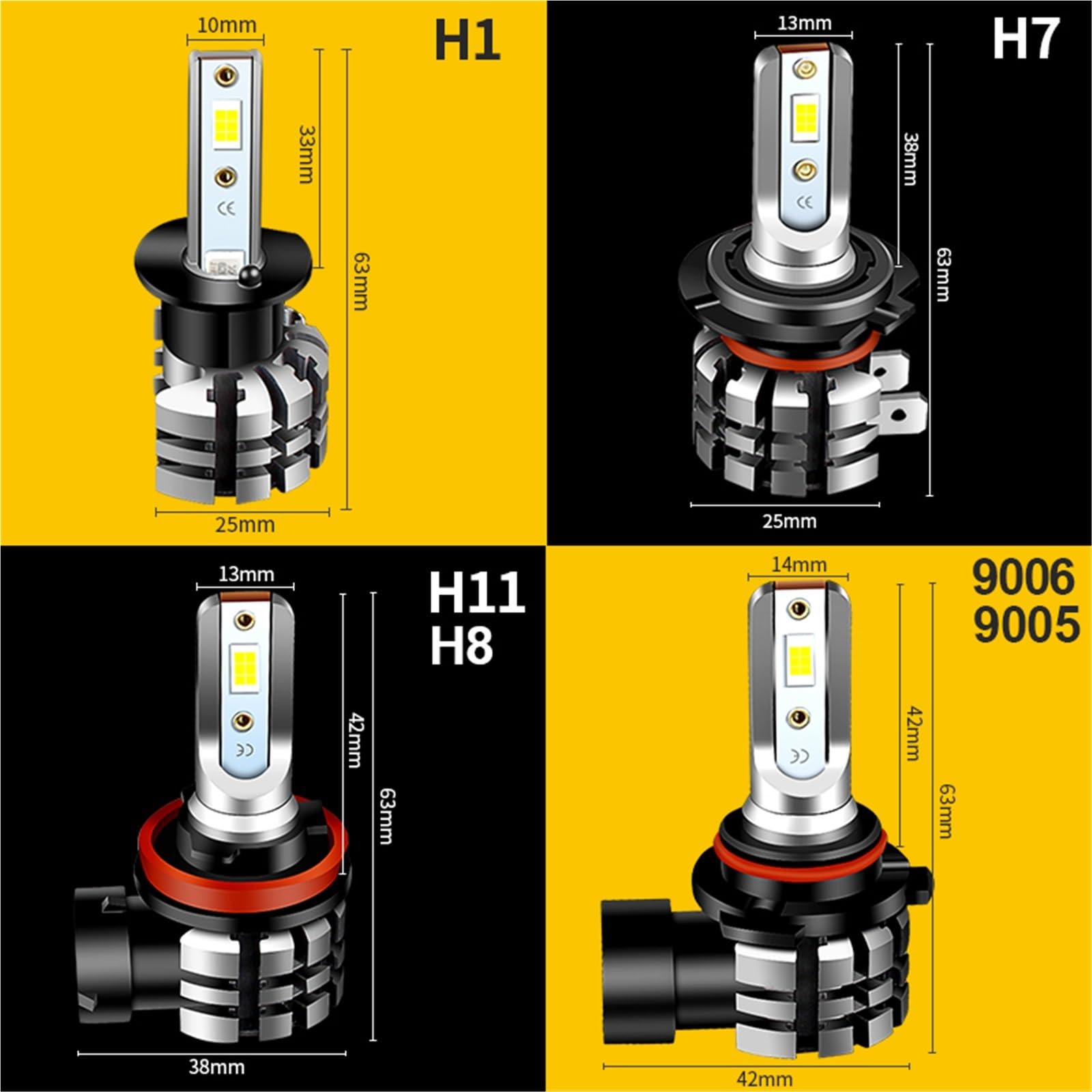 Phare Moto LED Ampoules Phares LED H11 H8 pour Ducati Phare Antibrouillard