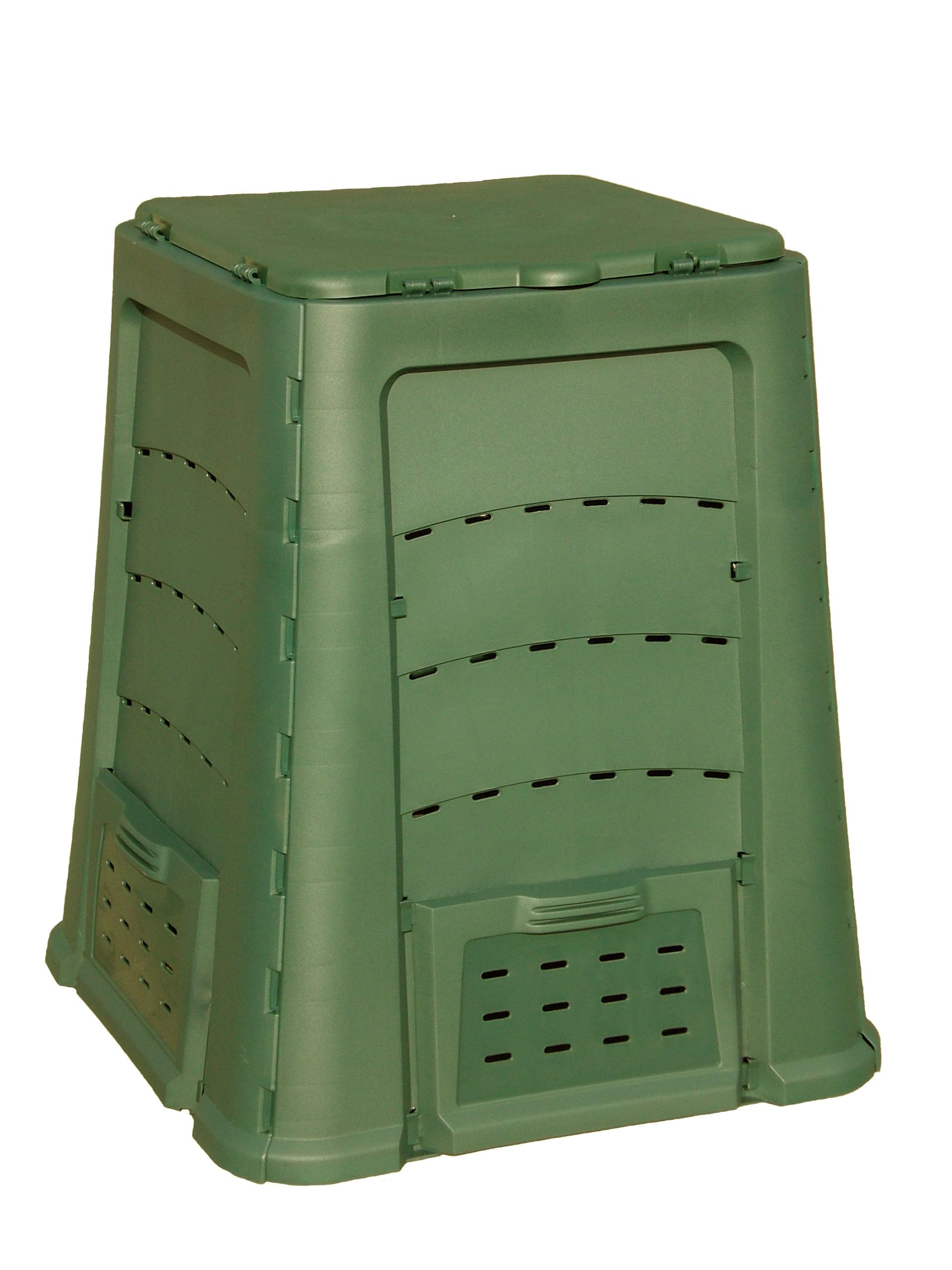 Remaplan Thermoquick –Schnellkomposter Express 400 L (L x B x H 75 x 75 x 85 cm, Farbe Grün, Leichter Aufbau durch Stecksystem, Bequeme Entnahme) 339034-016