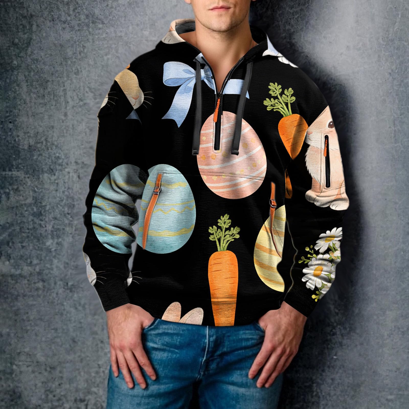 Chaquetones Hombre Invierno Sudadera con Capucha De Tela, Informal, Moderna Y Estampado Completo para Sudaderas Cremallera (Pp2, M) Ropa Gym Trabajo Verano Proteccion Solar Sin Mangas