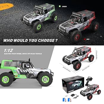 ルッツ Buy Wltoys 124028 1/12 4WD Brushless RC Car – 60km/h Off