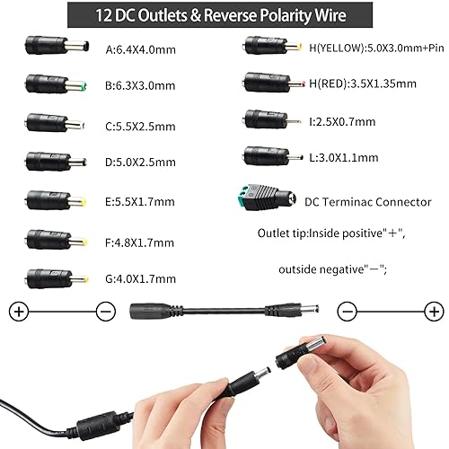 Miniatura 4 de Fuente de alimentación universal ajustable 3V ~ 12V 12A 144W Adaptador de corriente de conmutación variable 100V-240V AC a DC transformador con 14